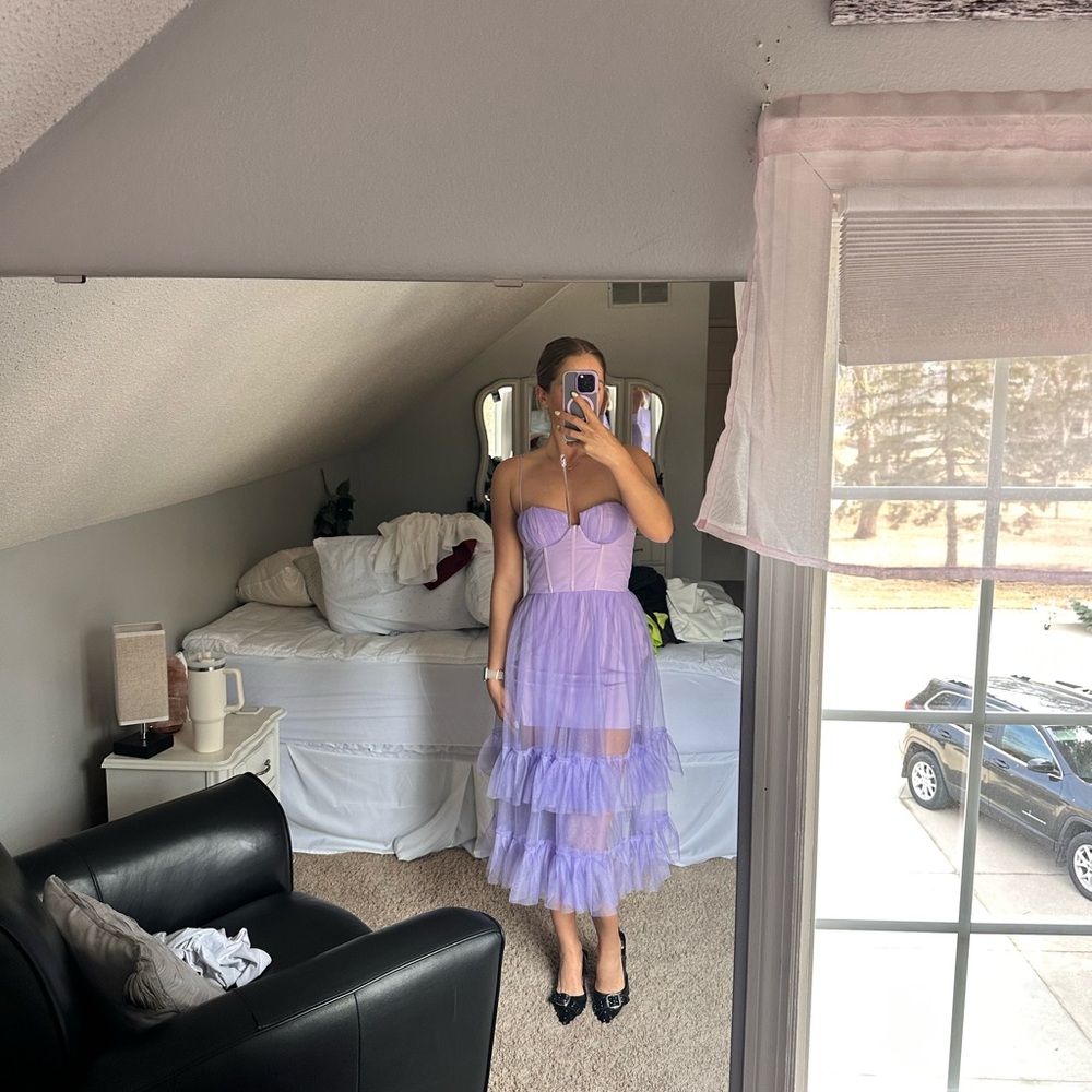 Lavender Tulle Dress